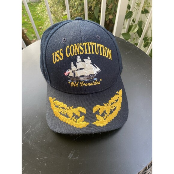 USS Constitution Snapback Hat "Old Ironsides" The Corps Cap US Navy Made In USA - Picture 11 of 11